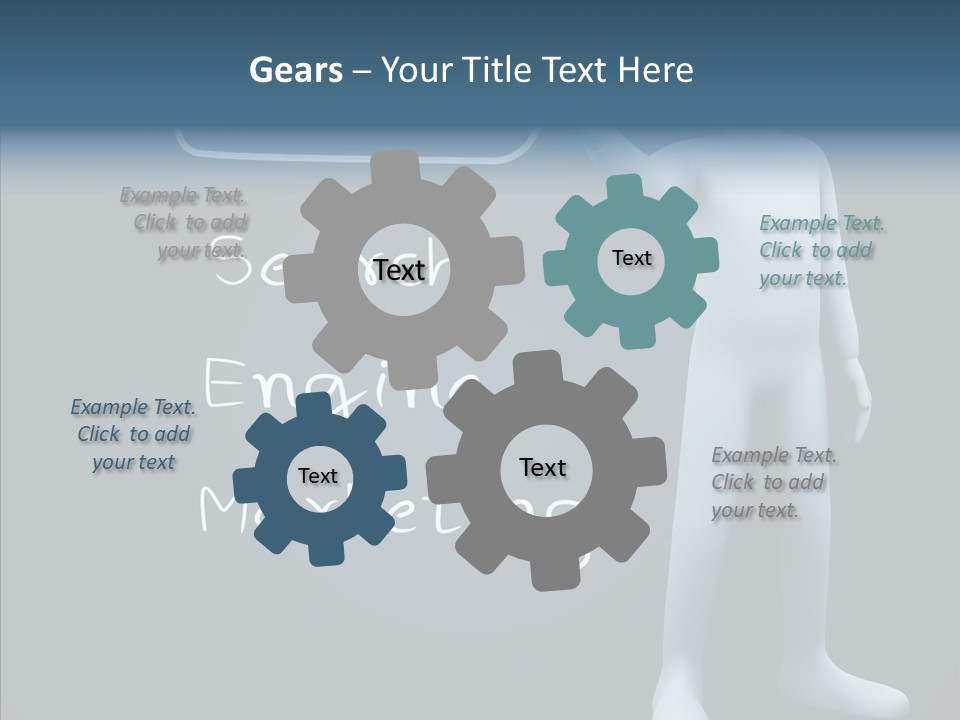 Puppet Text Man PowerPoint Template