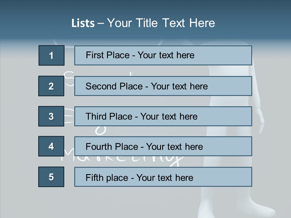 Puppet Text Man PowerPoint Template