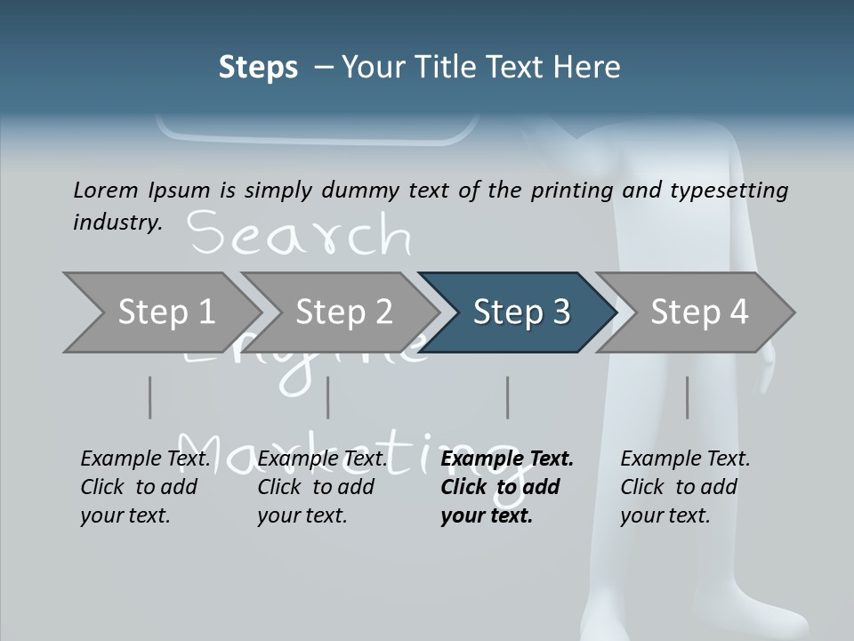Puppet Text Man PowerPoint Template
