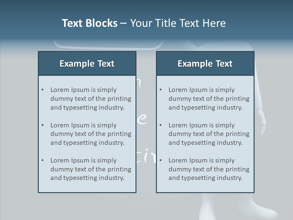 Puppet Text Man PowerPoint Template