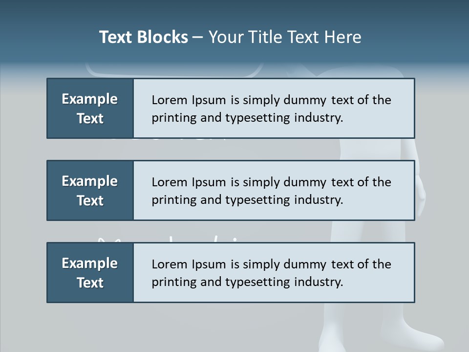 Puppet Text Man PowerPoint Template