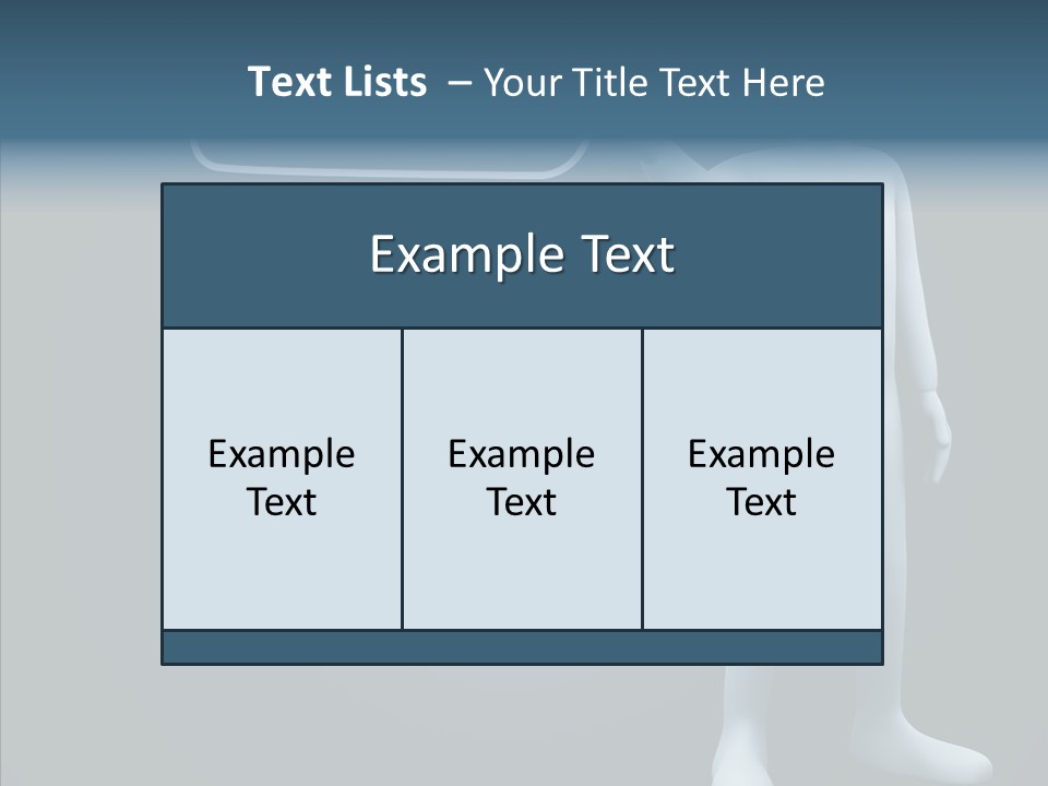 Puppet Text Man PowerPoint Template