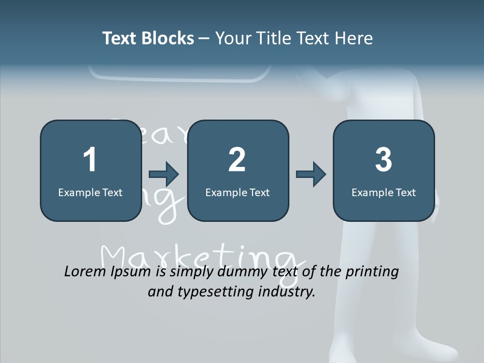 Puppet Text Man PowerPoint Template