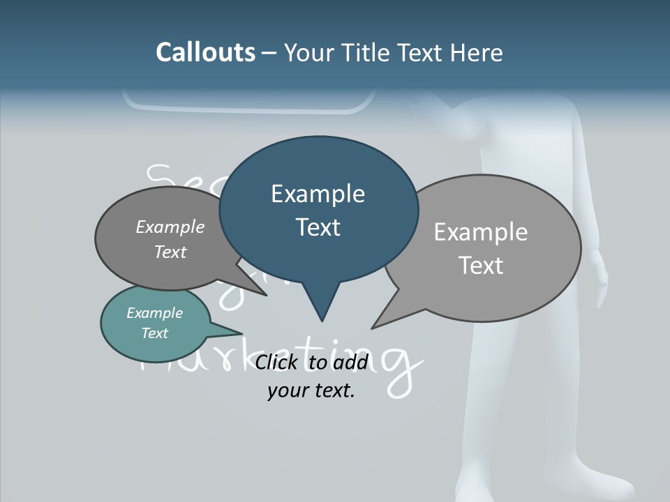 Puppet Text Man PowerPoint Template