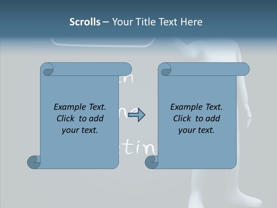 Puppet Text Man PowerPoint Template