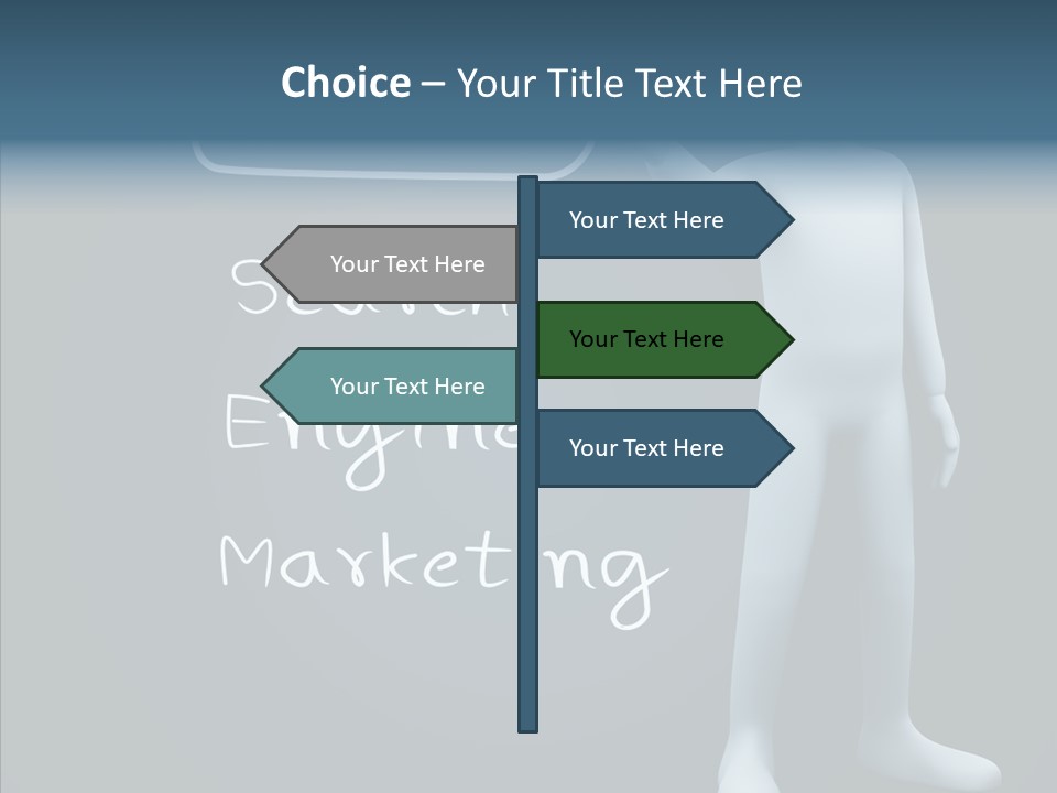 Puppet Text Man PowerPoint Template