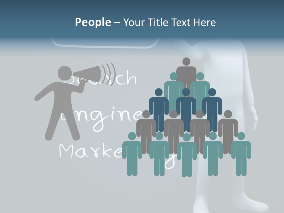 Puppet Text Man PowerPoint Template