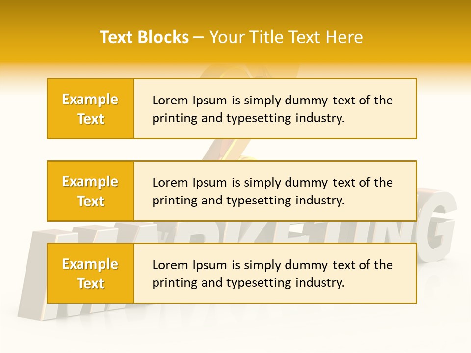 Three Dimensional Development Accumulation PowerPoint Template