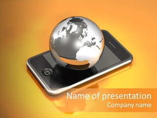 Electronic World Illu Tration PowerPoint Template