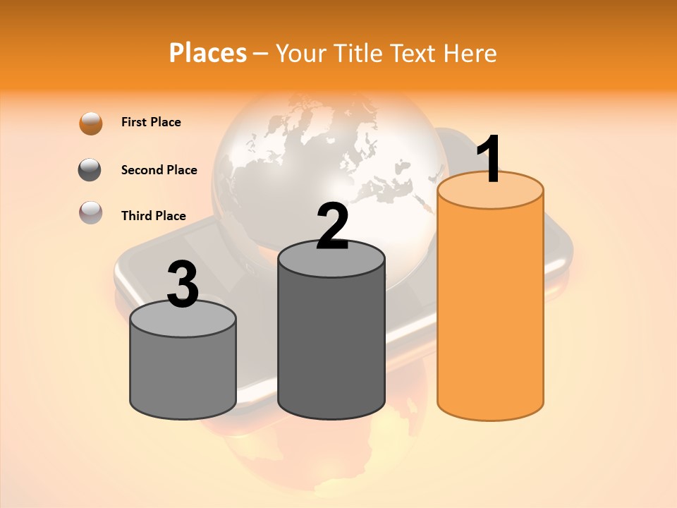 Electronic World Illu Tration PowerPoint Template