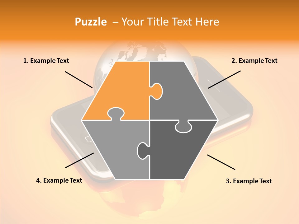 Electronic World Illu Tration PowerPoint Template