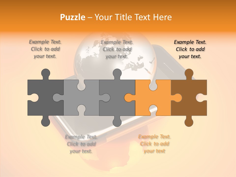 Electronic World Illu Tration PowerPoint Template