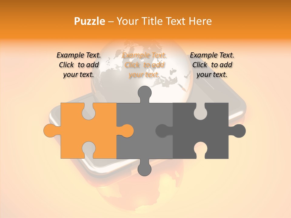 Electronic World Illu Tration PowerPoint Template