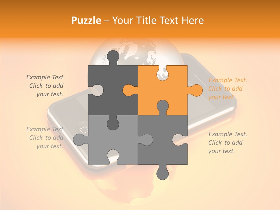 Electronic World Illu Tration PowerPoint Template