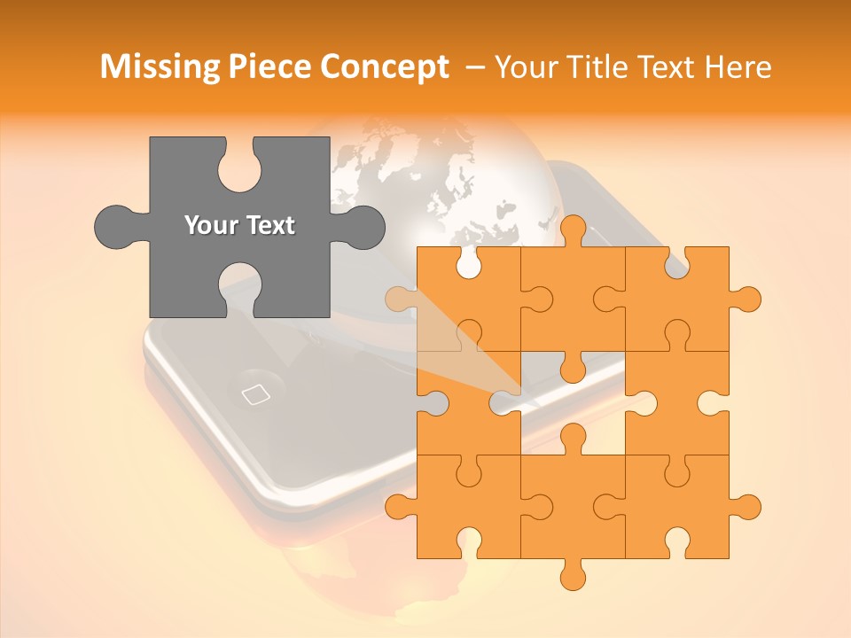 Electronic World Illu Tration PowerPoint Template