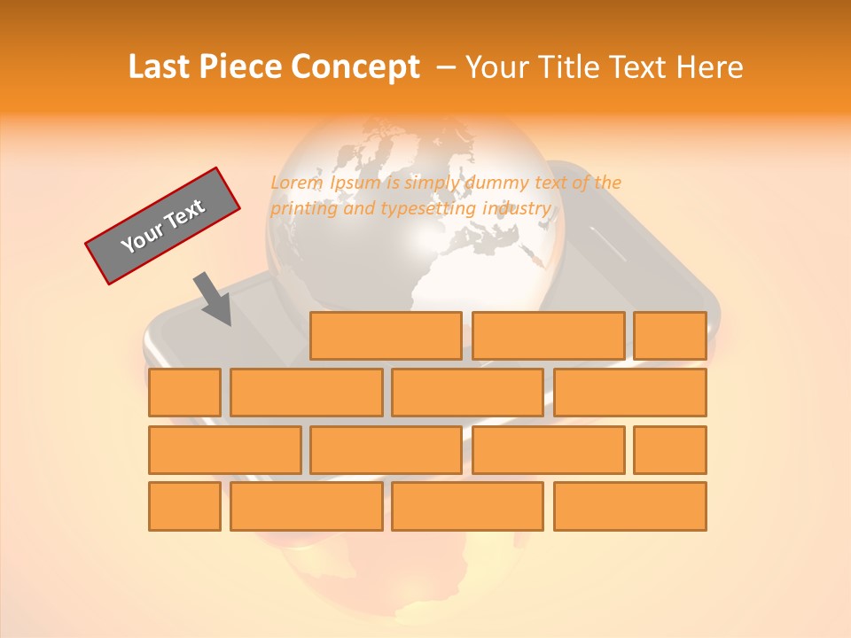 Electronic World Illu Tration PowerPoint Template