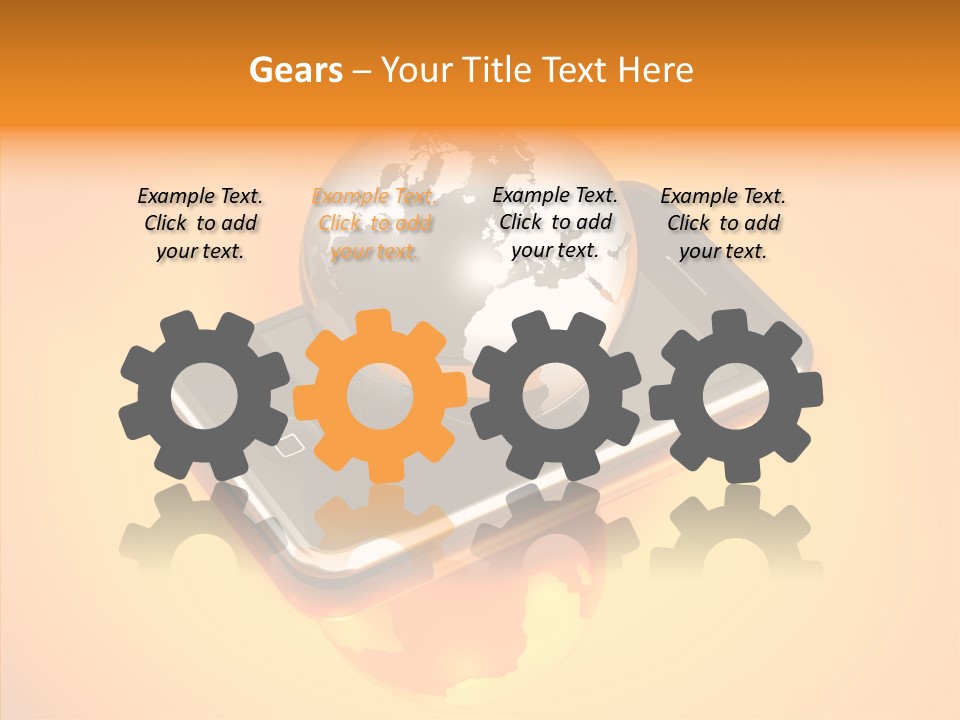 Electronic World Illu Tration PowerPoint Template