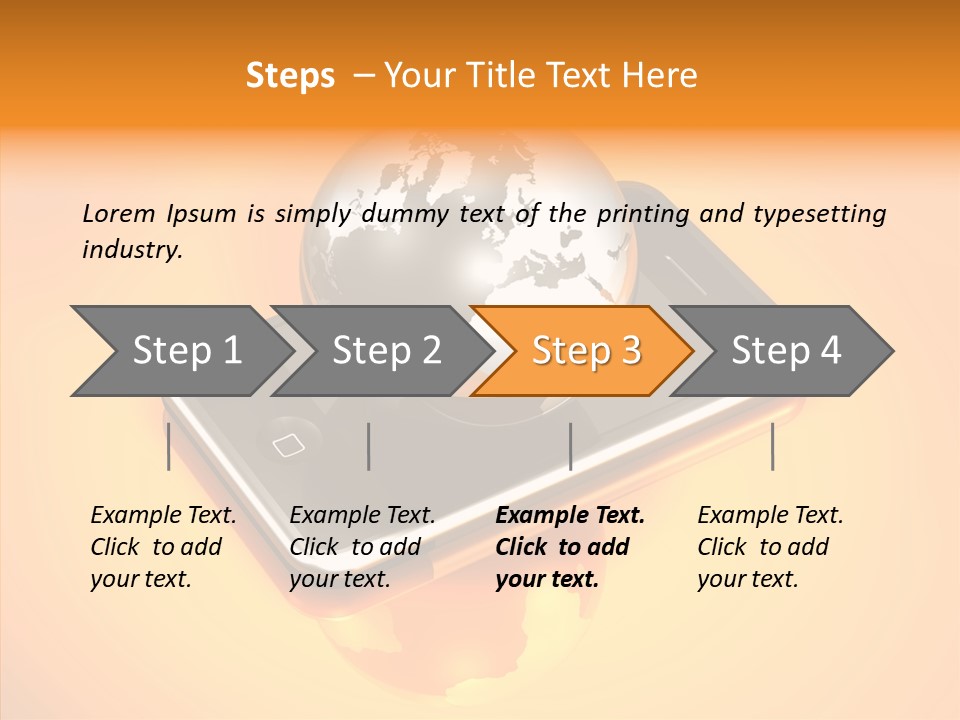 Electronic World Illu Tration PowerPoint Template