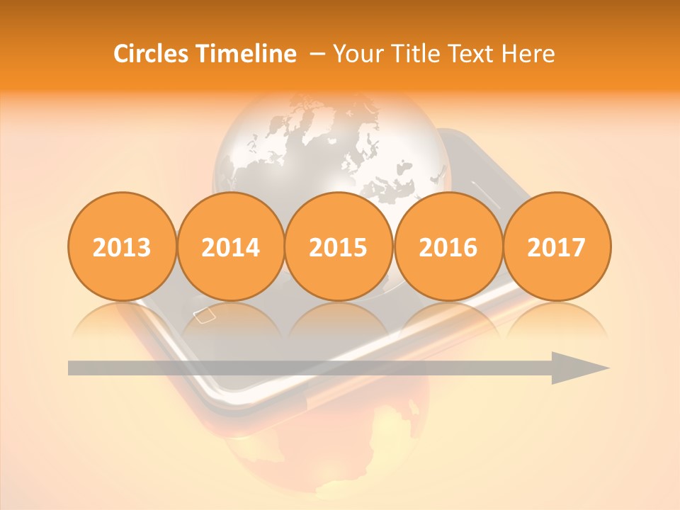 Electronic World Illu Tration PowerPoint Template