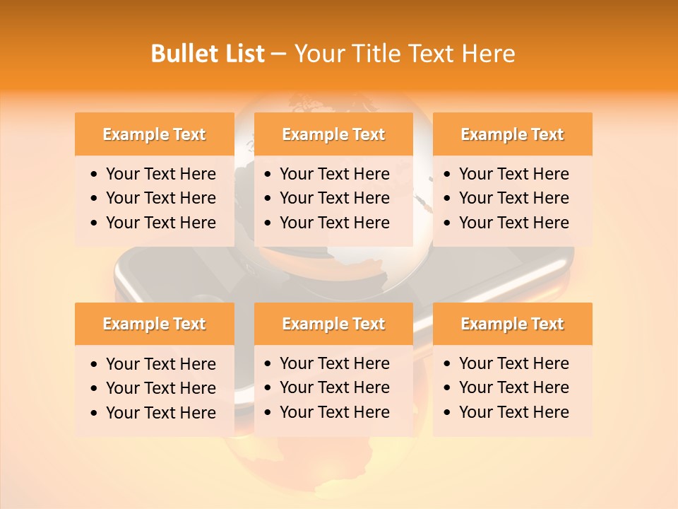 Electronic World Illu Tration PowerPoint Template