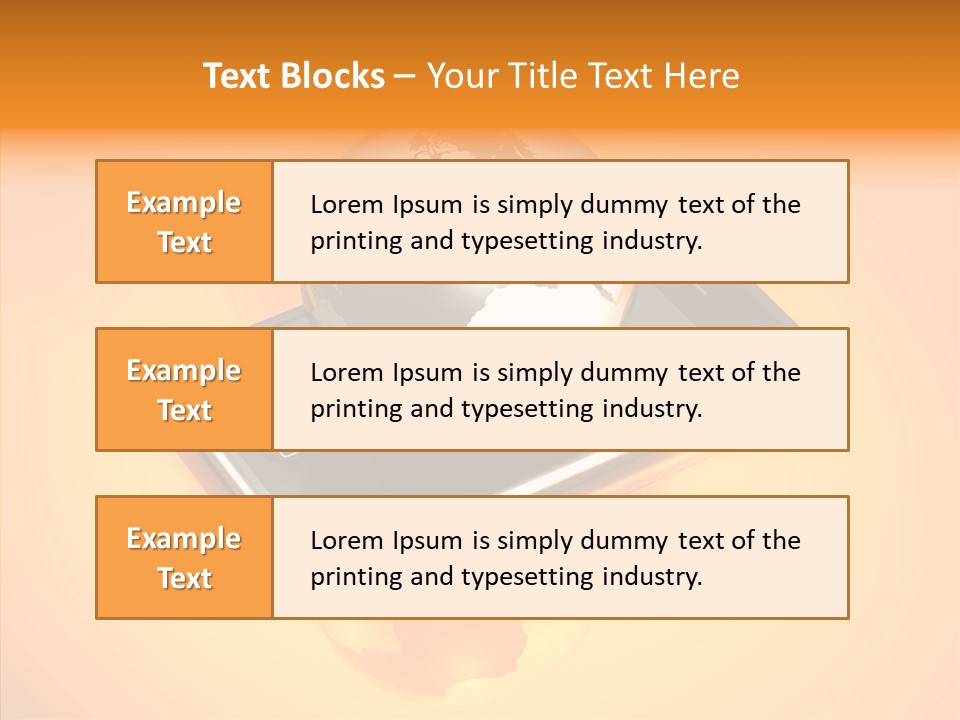 Electronic World Illu Tration PowerPoint Template