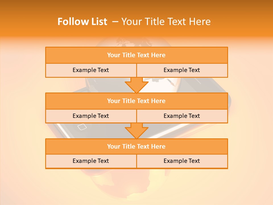 Electronic World Illu Tration PowerPoint Template