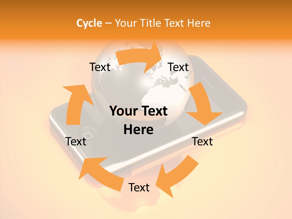 Electronic World Illu Tration PowerPoint Template