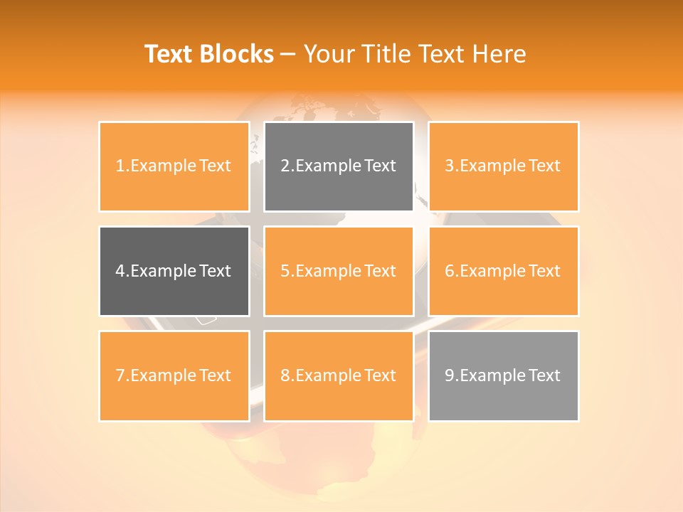Electronic World Illu Tration PowerPoint Template