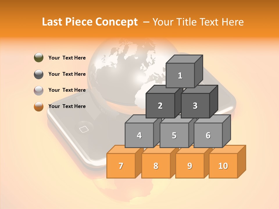 Electronic World Illu Tration PowerPoint Template