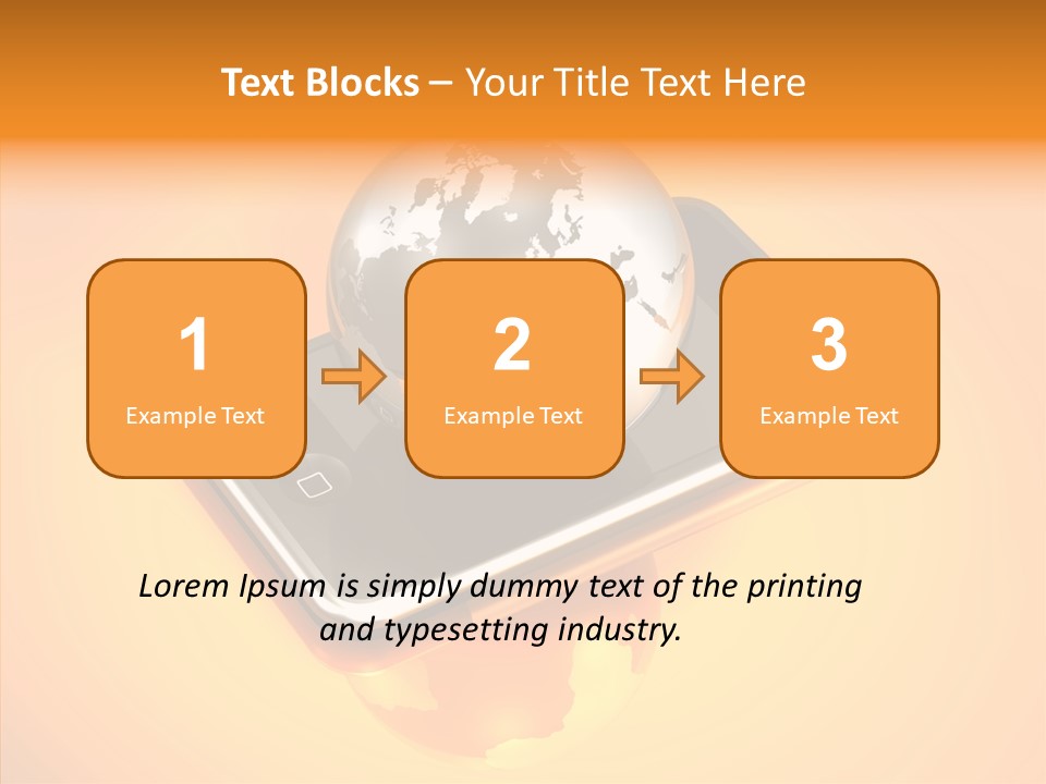 Electronic World Illu Tration PowerPoint Template
