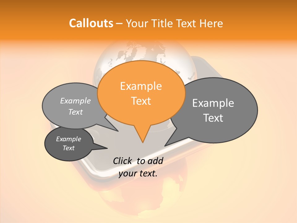 Electronic World Illu Tration PowerPoint Template