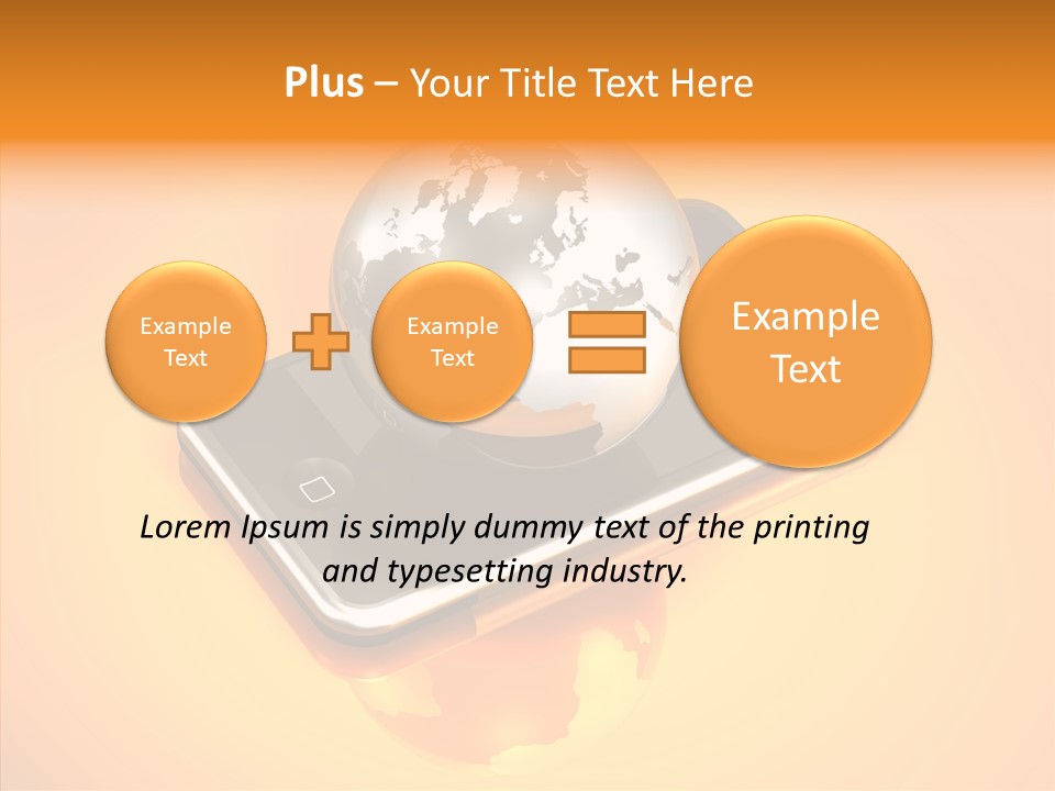 Electronic World Illu Tration PowerPoint Template