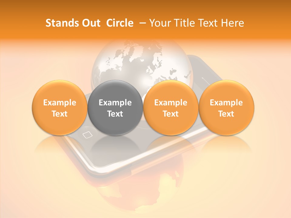 Electronic World Illu Tration PowerPoint Template