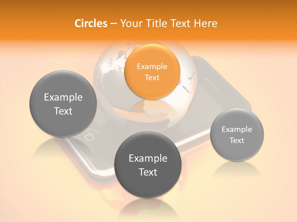 Electronic World Illu Tration PowerPoint Template