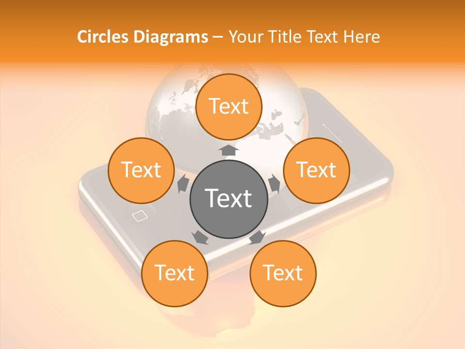 Electronic World Illu Tration PowerPoint Template