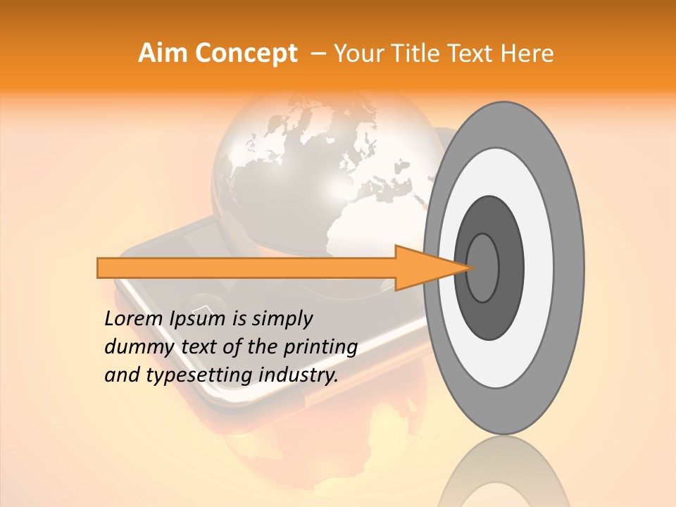 Electronic World Illu Tration PowerPoint Template