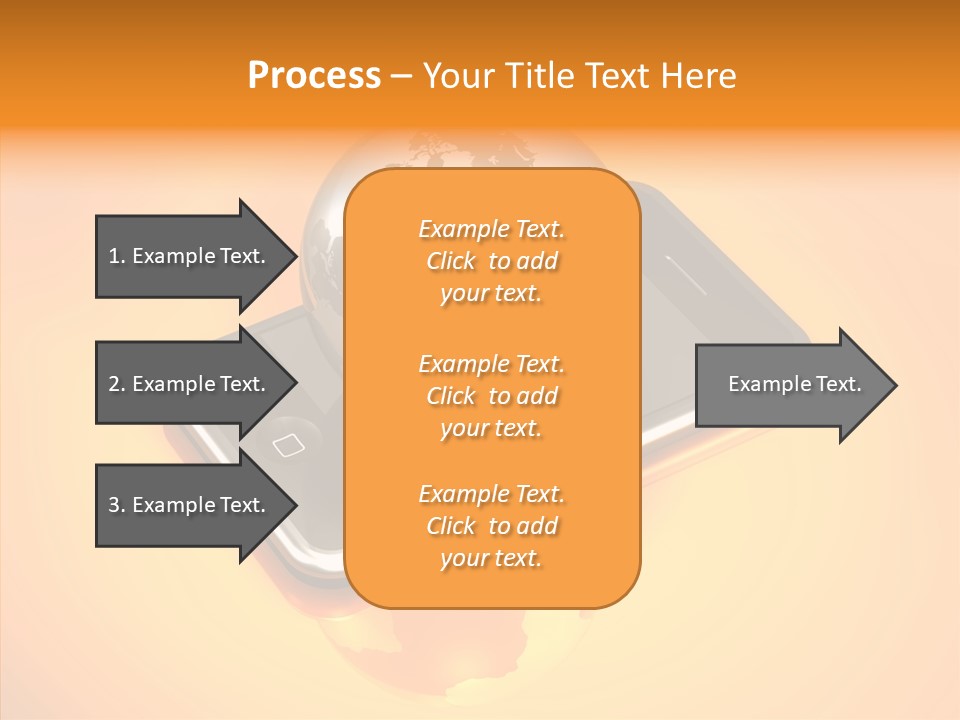 Electronic World Illu Tration PowerPoint Template