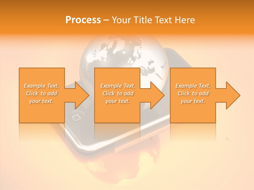 Electronic World Illu Tration PowerPoint Template