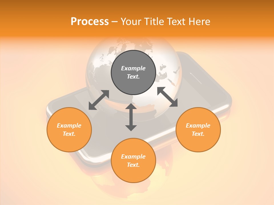 Electronic World Illu Tration PowerPoint Template