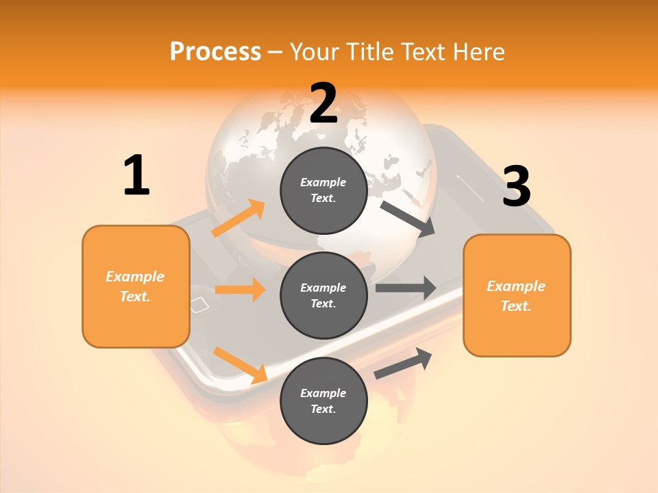 Electronic World Illu Tration PowerPoint Template