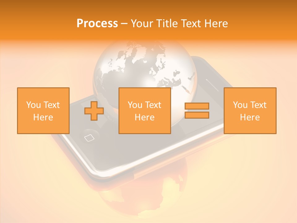 Electronic World Illu Tration PowerPoint Template