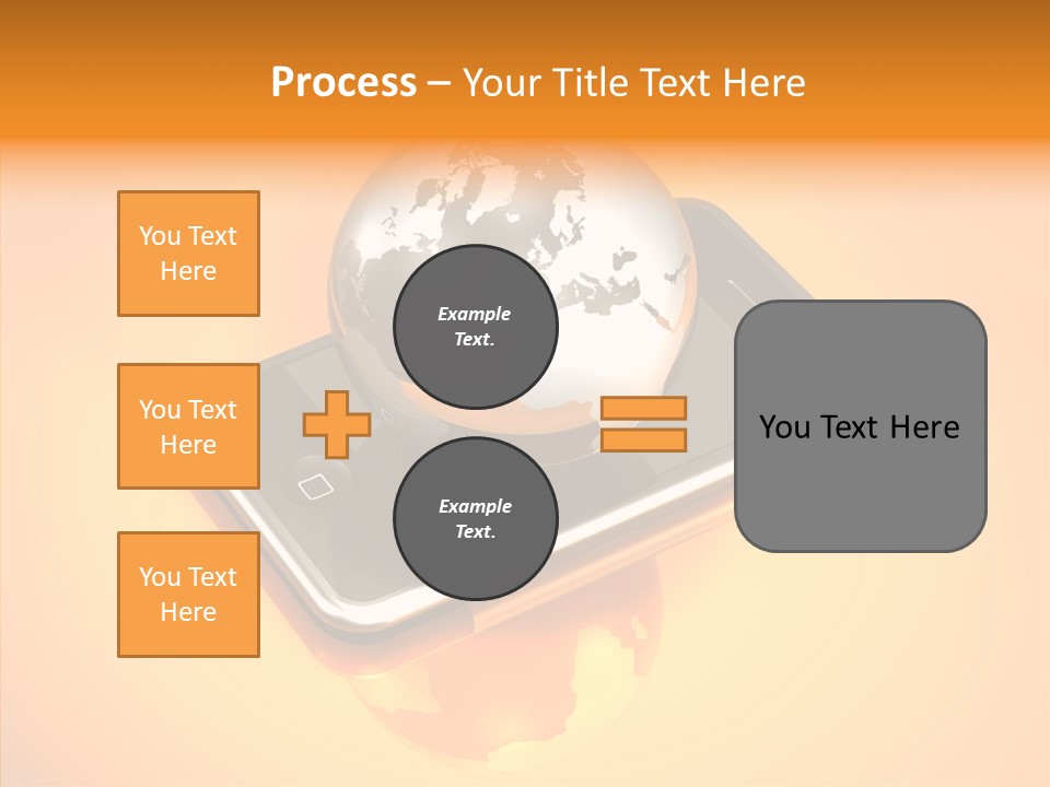 Electronic World Illu Tration PowerPoint Template