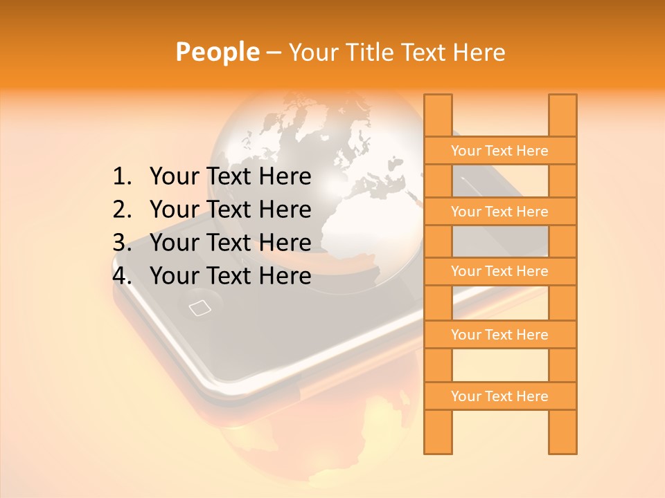 Electronic World Illu Tration PowerPoint Template