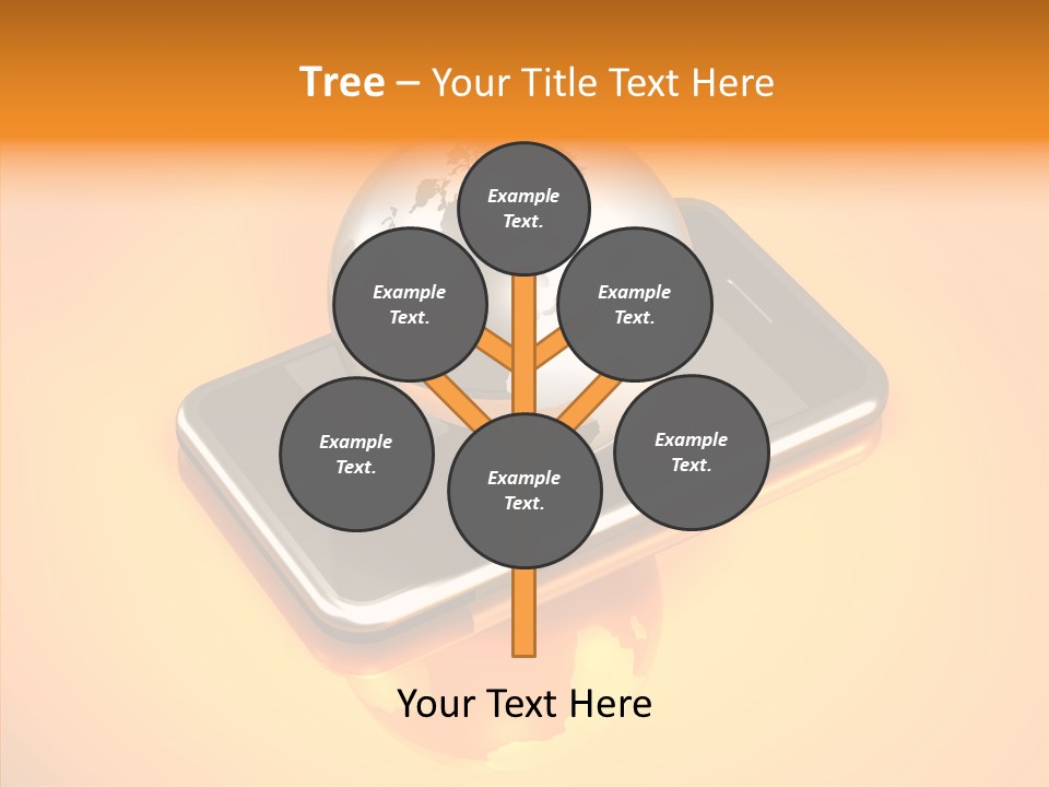 Electronic World Illu Tration PowerPoint Template