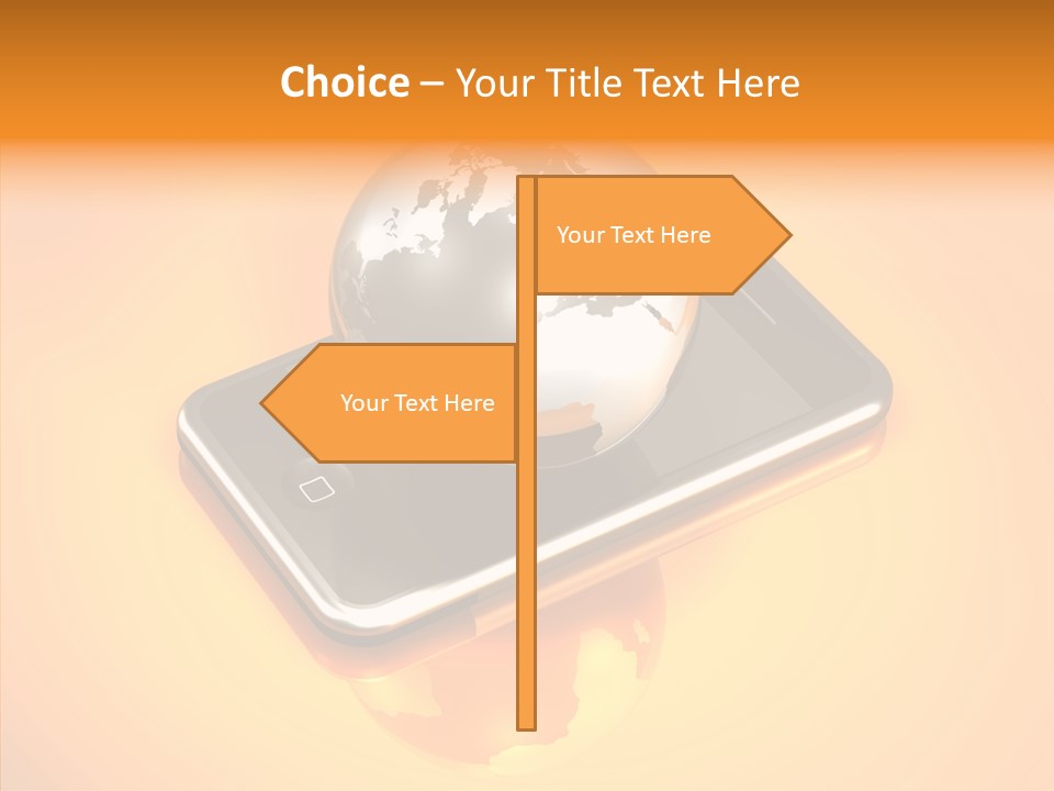 Electronic World Illu Tration PowerPoint Template