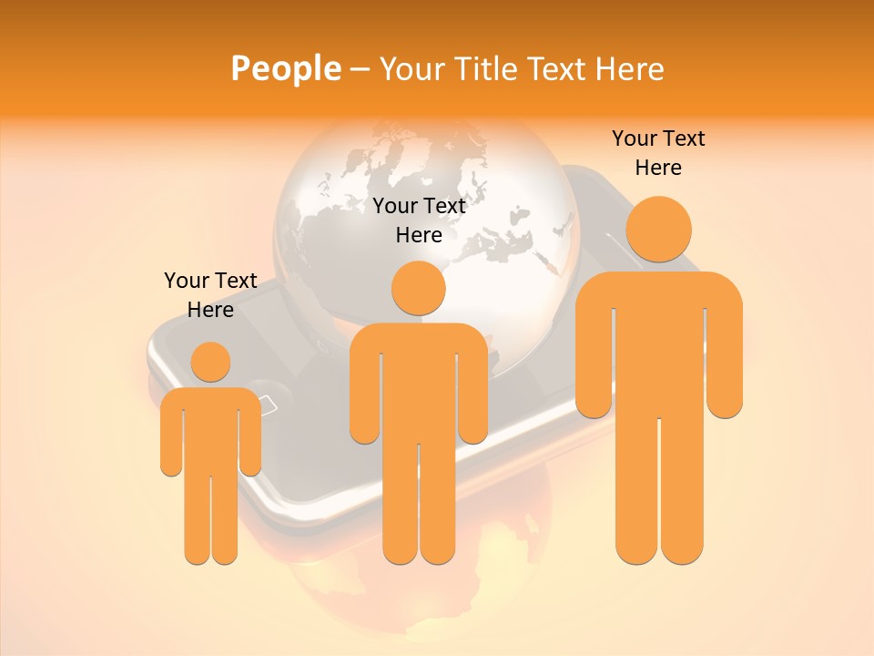 Electronic World Illu Tration PowerPoint Template