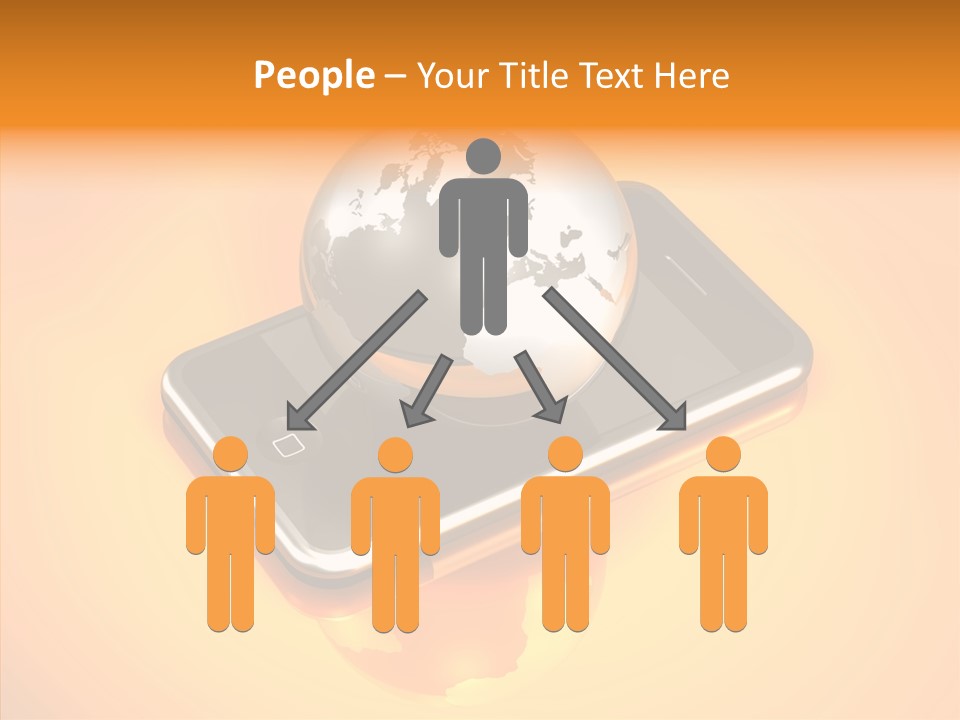 Electronic World Illu Tration PowerPoint Template