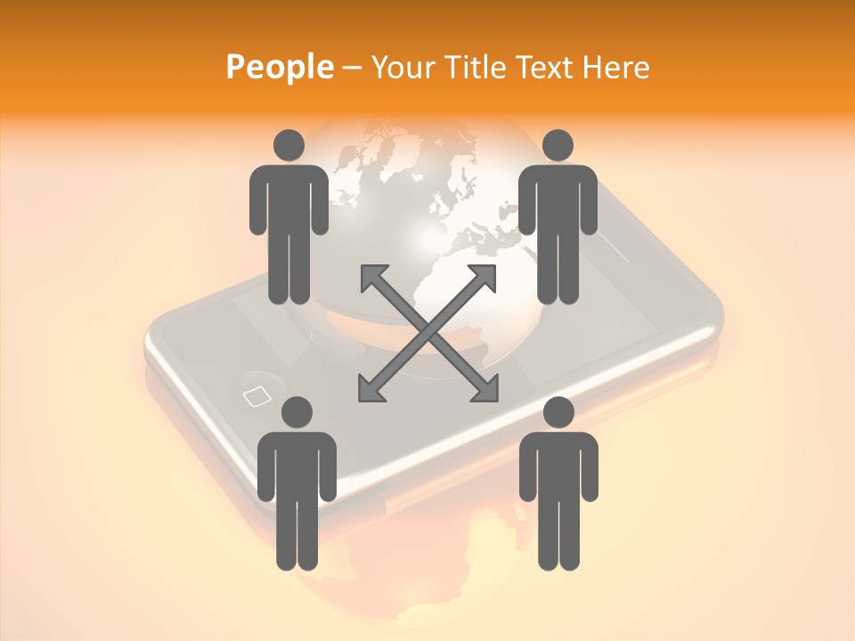 Electronic World Illu Tration PowerPoint Template