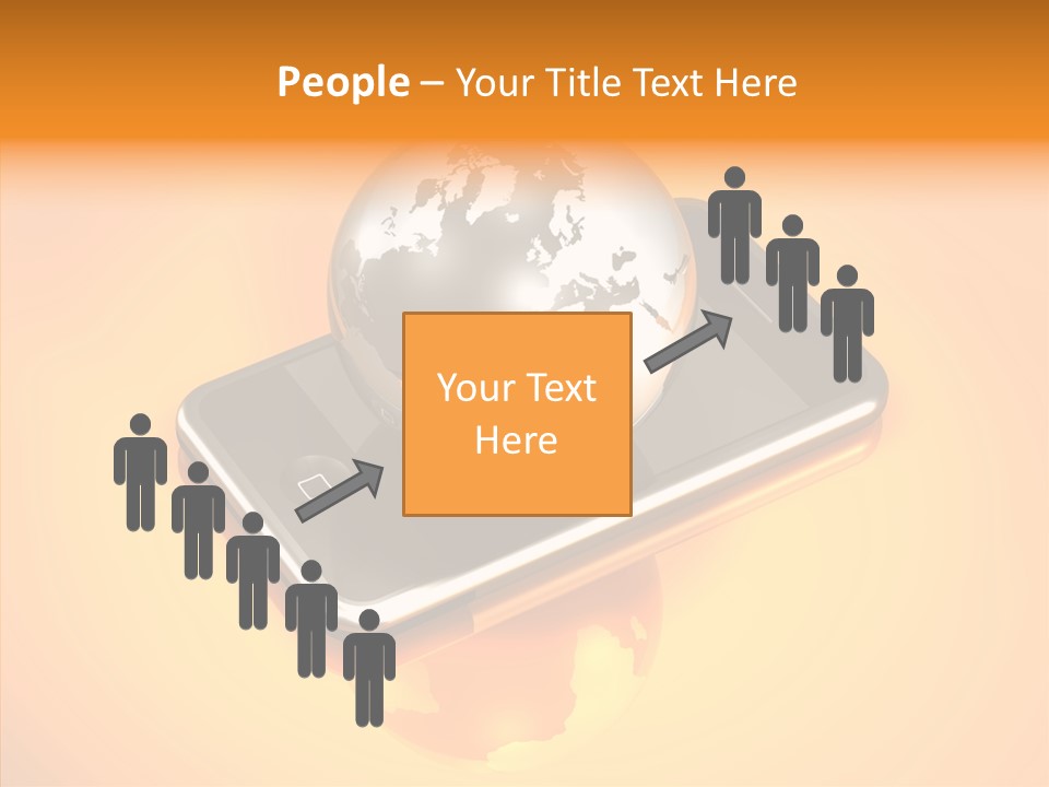 Electronic World Illu Tration PowerPoint Template