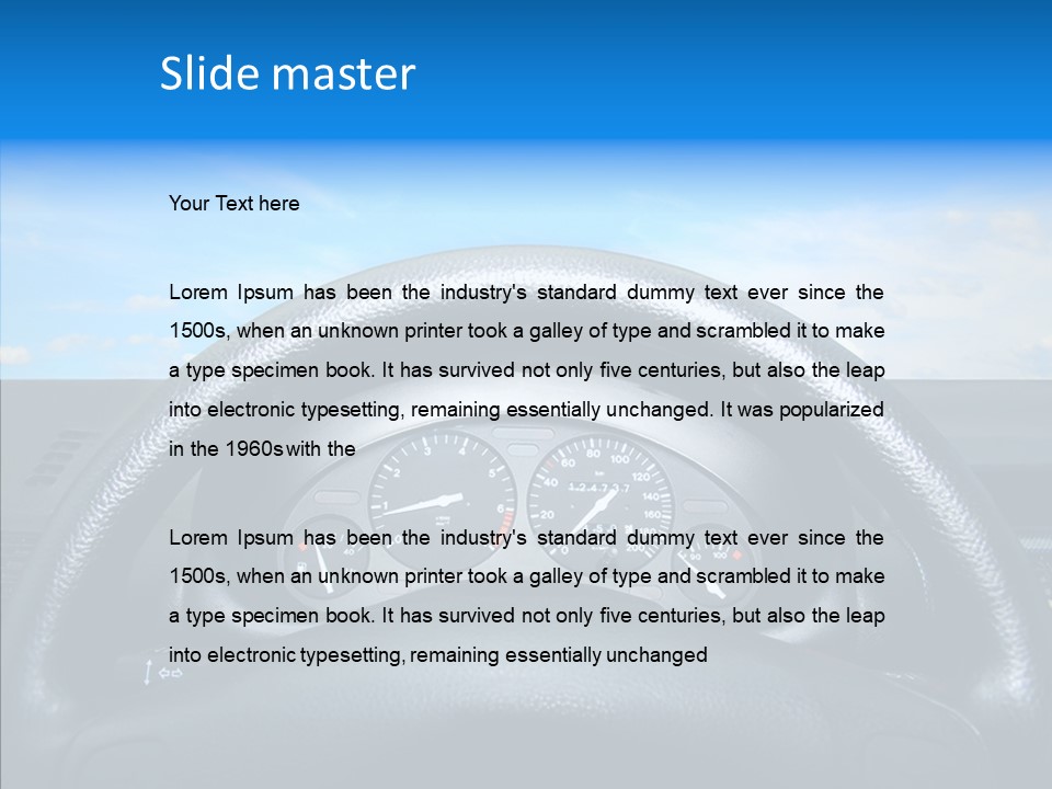 Speed Driver Engine PowerPoint Template